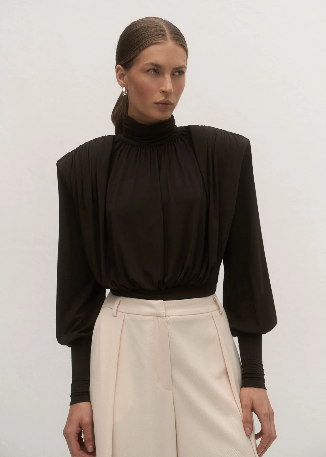 SPODNIE SUZANNE ECRU - Image 5